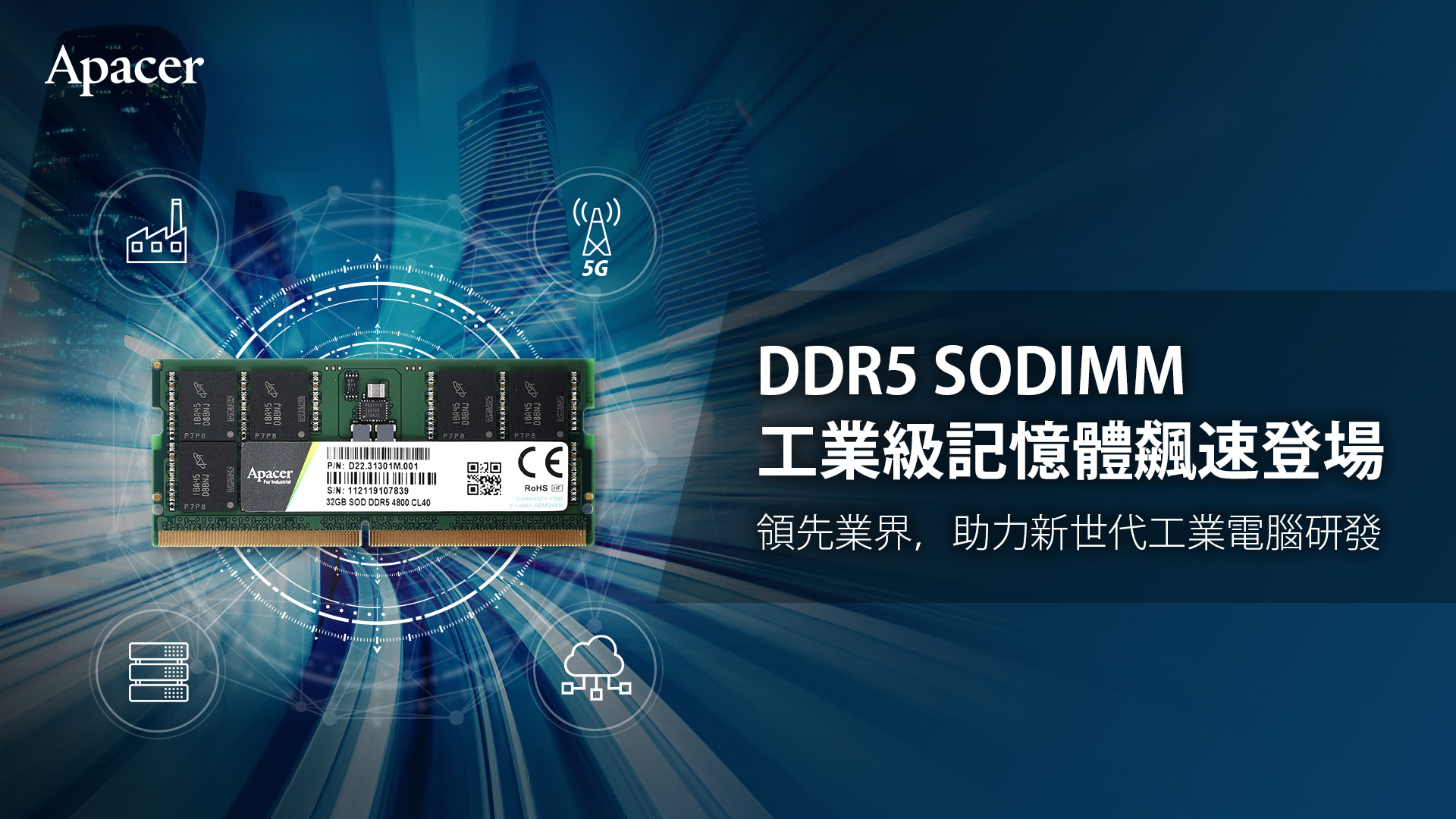 Embedded Memory DDR5 SODIMM - Apacer Technology